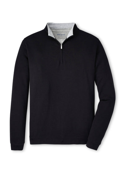 Peter Millar Men's Crown Comfort Quarter-Zip - Black - SM