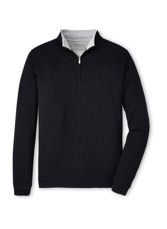 Peter Millar Men's Crown Comfort Quarter-Zip - Black - SM