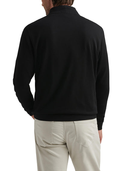 Peter Millar Men's Crown Comfort Quarter-Zip - Black - LG
