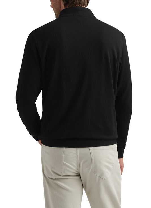 Peter Millar Men's Crown Comfort Quarter-Zip - Black - LG