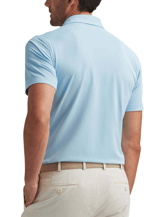 Peter Millar Men's Soul Performance Mesh Polo - Blue Frost - LG