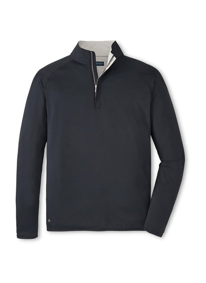 Peter Millar Men's Stealth Performance Quarter-Zip - British Grey - SM