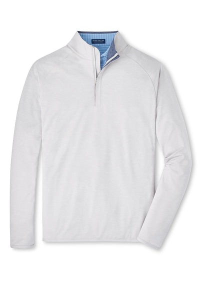 Peter Millar Men's Stealth Performance Quarter-Zip - Blue Frost - XL