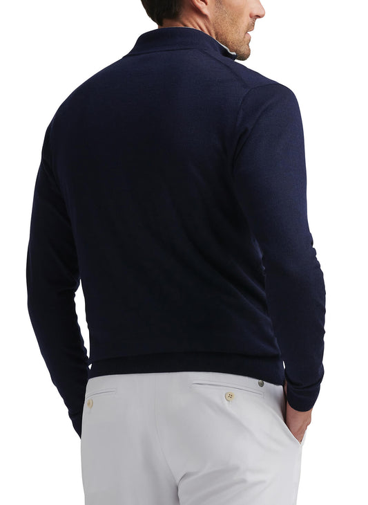Peter Millar Men's Excursionist Flex Quarter-Zip - Navy - LG