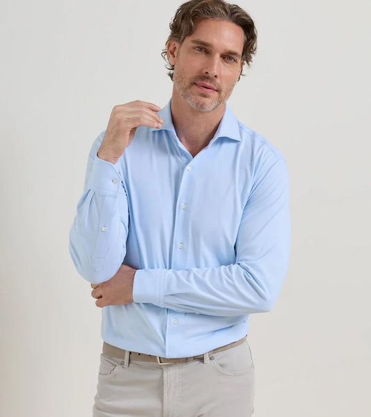 Peter Millar Men's Excursionist Flex Solid Sport Shirt (Essential)