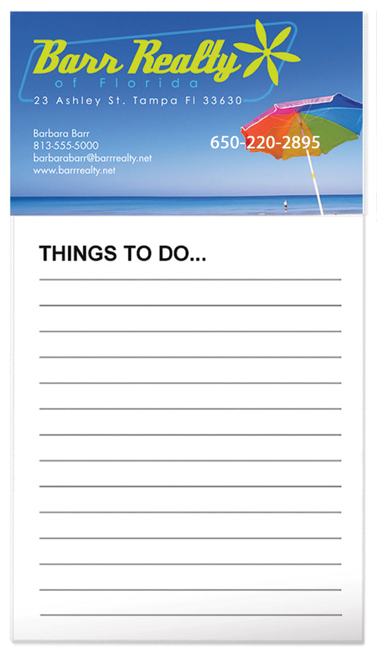 Good Value™ Business Card Magnet with 50-Sheet Notepad
