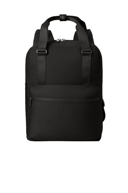 Front View of DeepBlack Mercer+Mettle Claremont Handled Backpack MMB211