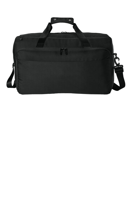 Front View of DeepBlack Mercer+Mettle Traveler Duffel MMB805