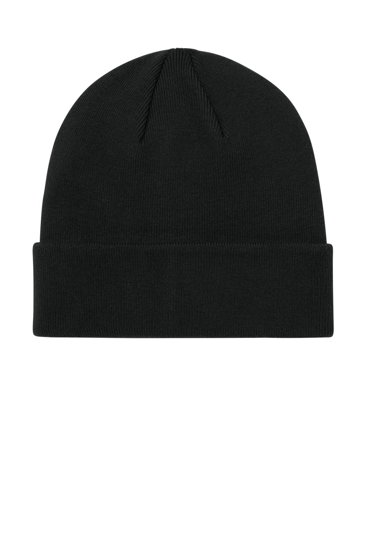 Front View of DeepBlack Mercer+Mettle Soft Blend Beanie MMC150