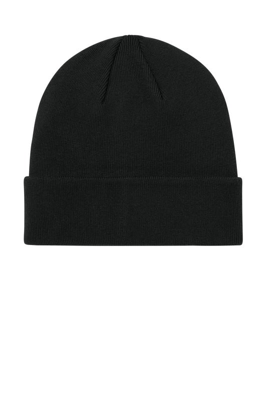 Front View of DeepBlack Mercer+Mettle Soft Blend Beanie MMC150