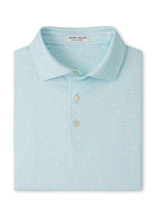 Peter Millar Men's Ashgrove Performance Jersey Polo - Clearwater - SM
