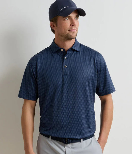 Peter Millar Men's Bunker Bar Performance Jersey Polo