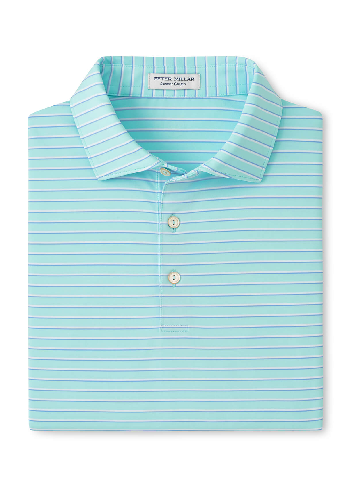 Peter Millar Men's Dunnes Performance Jersey Polo S26 - Clearwater - SM
