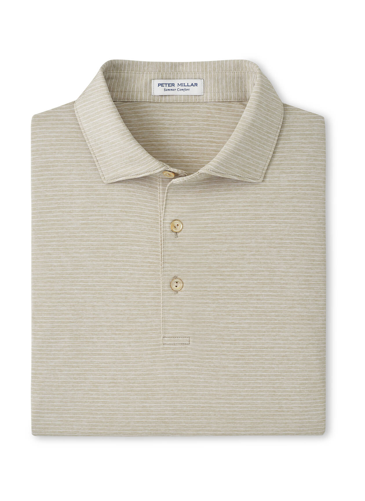 Peter Millar Men's Highlands Performance Jersey Polo SP26 - Biscuit - SM