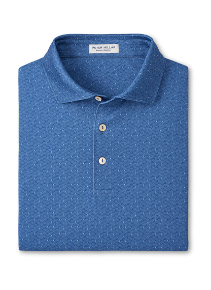 Peter Millar Men's Negroni Performance Jersey Polo - Windsor Blue - SM
