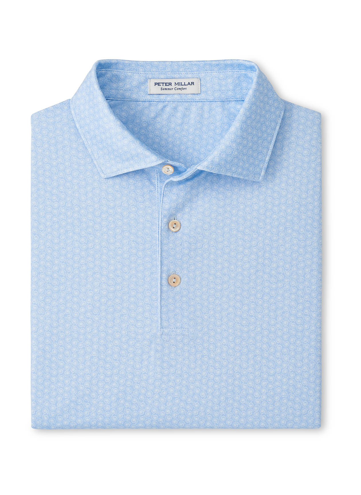Peter Millar Men's Nautilus Performance Jersey Polo - Stream Blue - SM