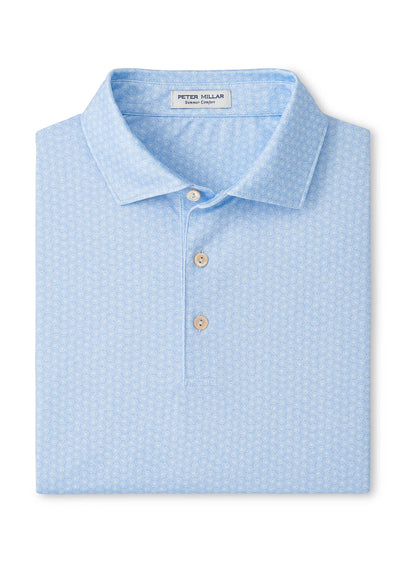 Peter Millar Men's Nautilus Performance Jersey Polo - Stream Blue - SM