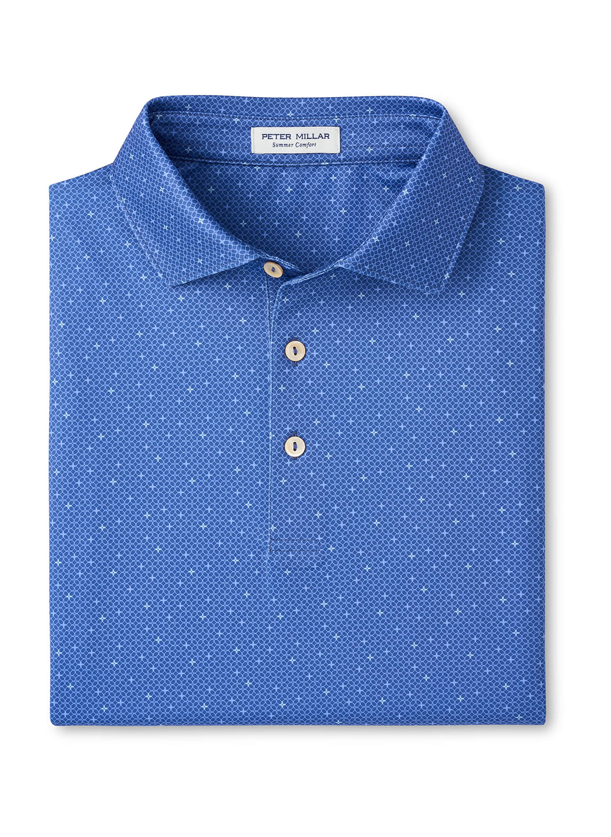 Peter Millar Men's Barrier Performance Jersey Polo - Stream Blue - MD