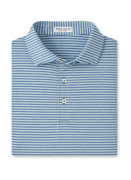 Peter Millar Men's Owens Performance Jersey Polo - Bluebird - LG