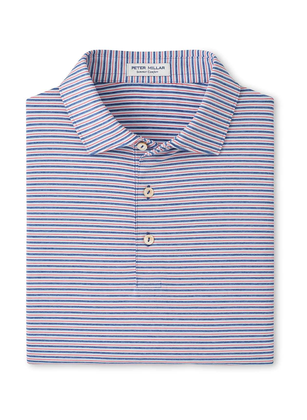 Peter Millar Men's Owens Performance Jersey Polo - Bluebird - XL