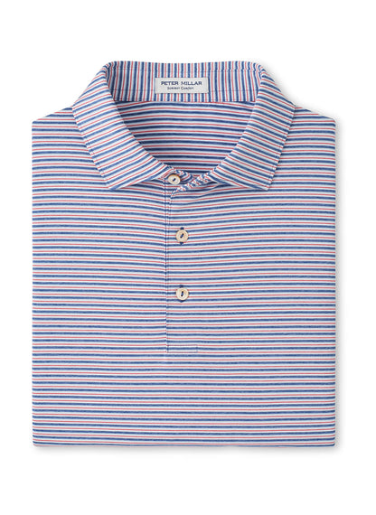 Peter Millar Men's Owens Performance Jersey Polo - Bluebird - XL