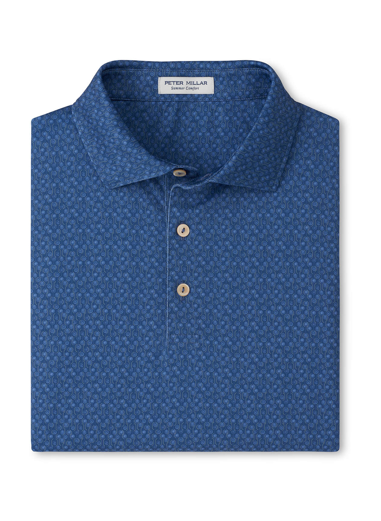 Peter Millar Men's Pole Position Performance Jersey Polo - Windsor Blue - SM