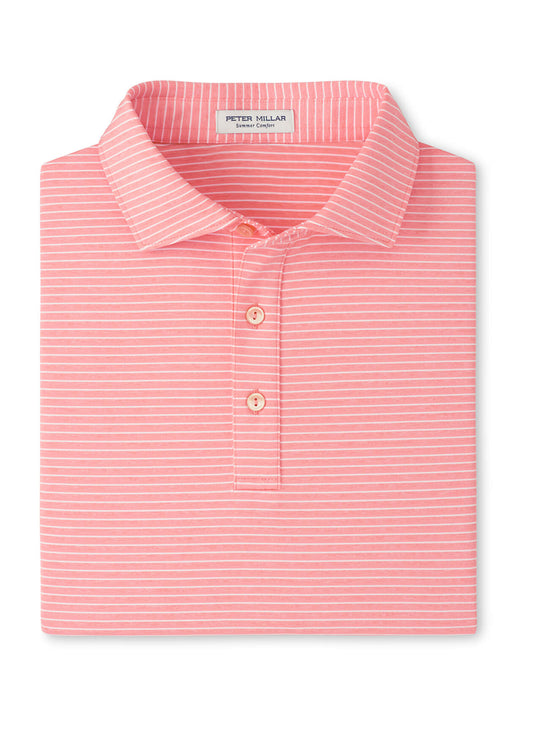 Peter Millar Men's Merion Performance Jersey Polo - Summer Apricot - SM
