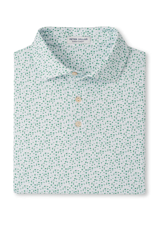 Peter Millar Men's Cheers Performance Jersey Polo - White - SM