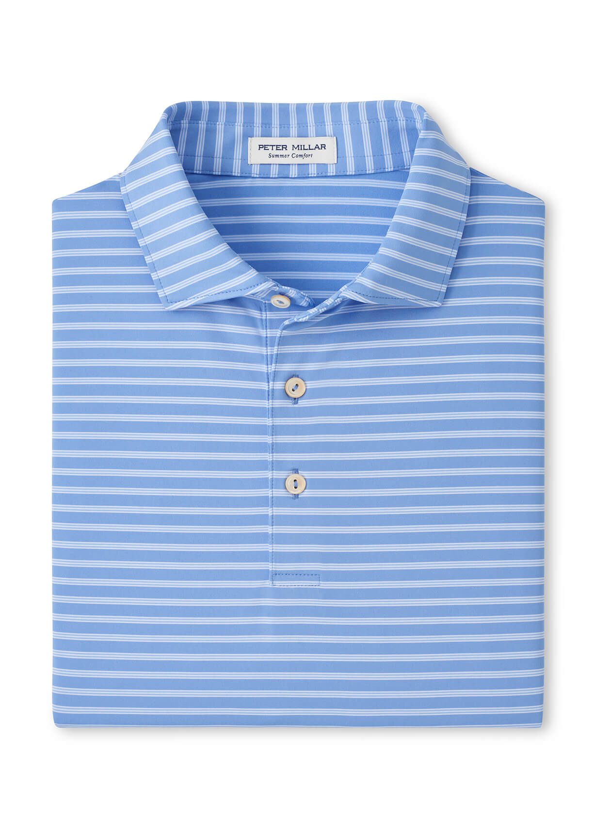 Peter Millar Men's Ashford Performance Jersey Polo - Bluebird - SM