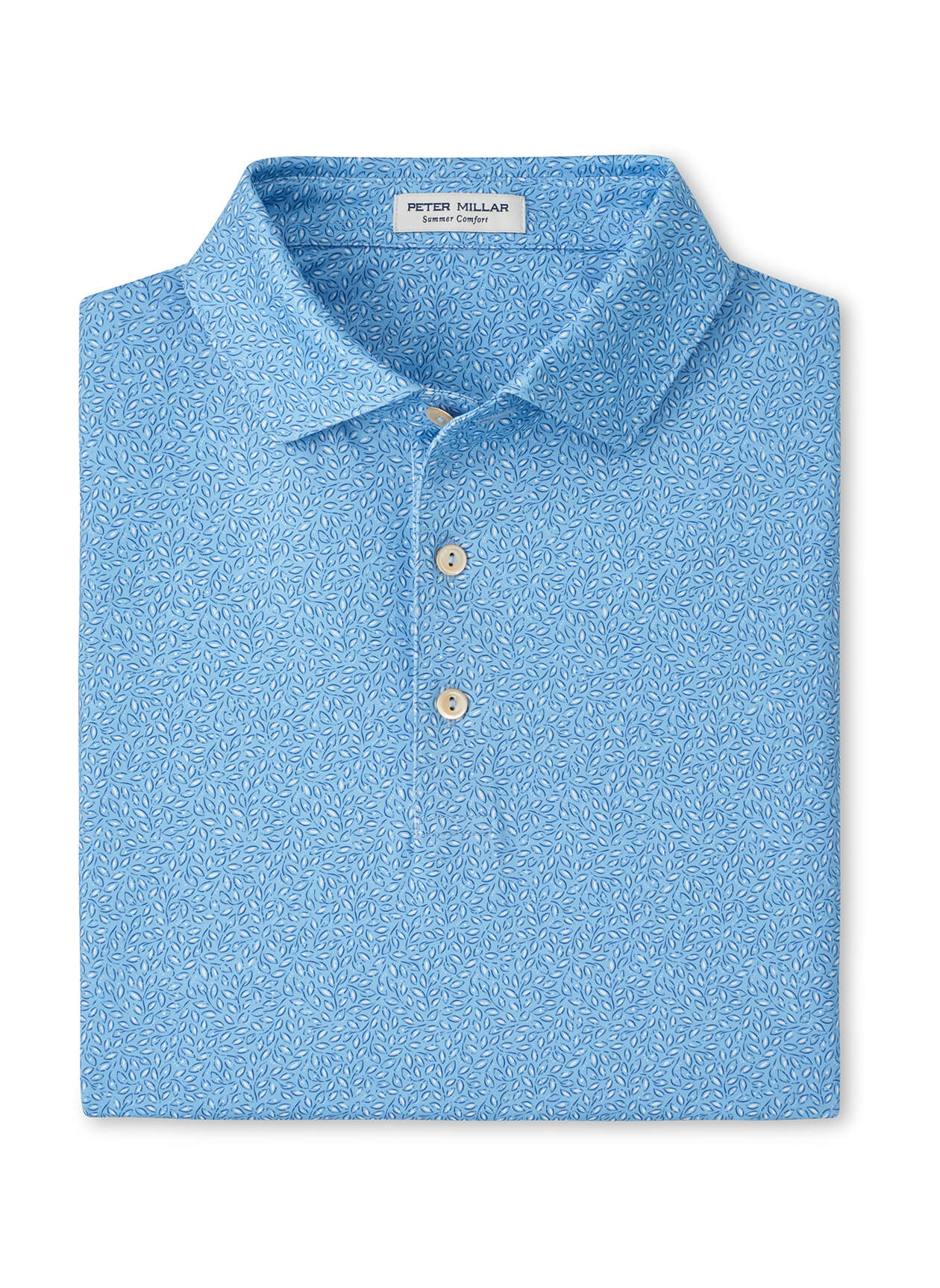 Peter Millar Men's Magnolia Performance Jersey Polo - Cottage Blue - SM