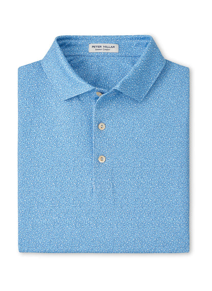 Peter Millar Men's Magnolia Performance Jersey Polo - Cottage Blue - SM