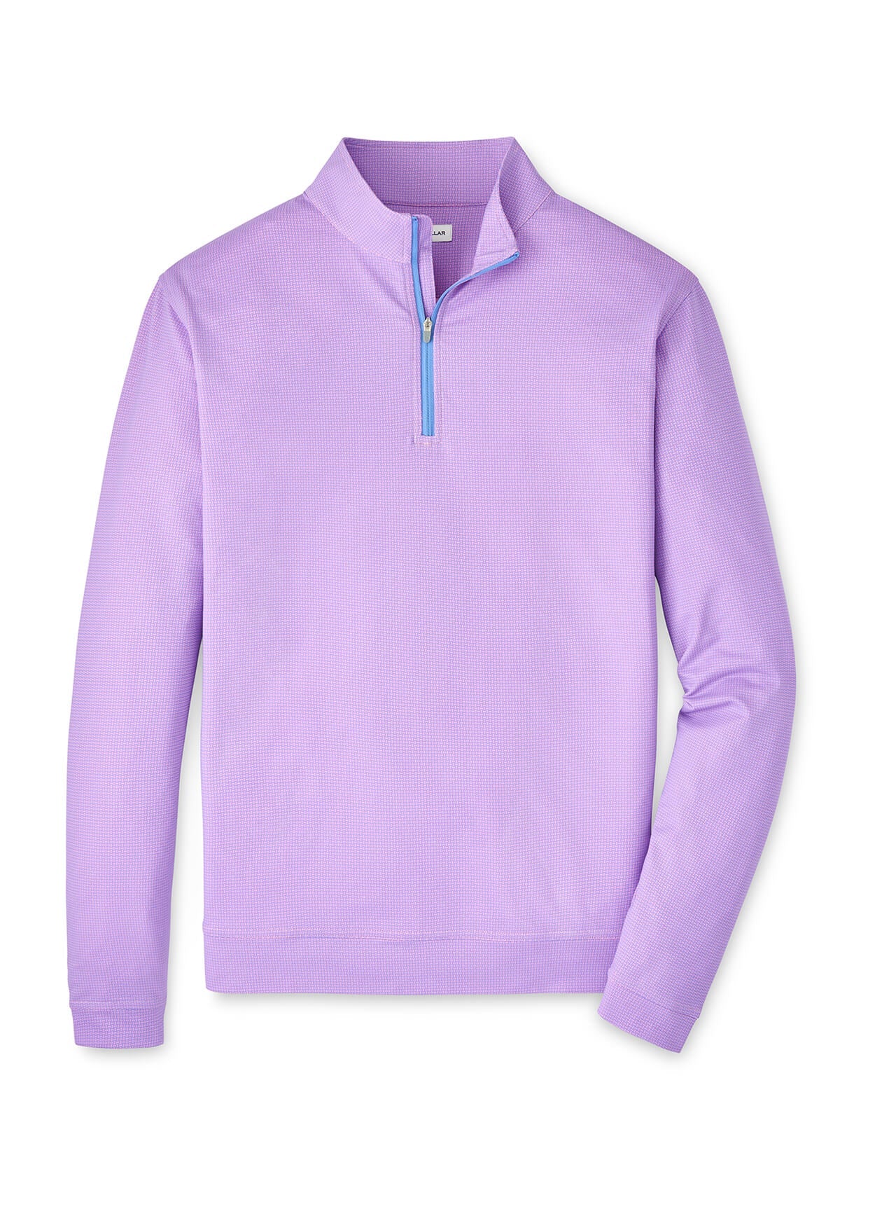 Peter Millar Men's Perth Basketweave Performance Quarter-Zip - Cottage Blue - MD