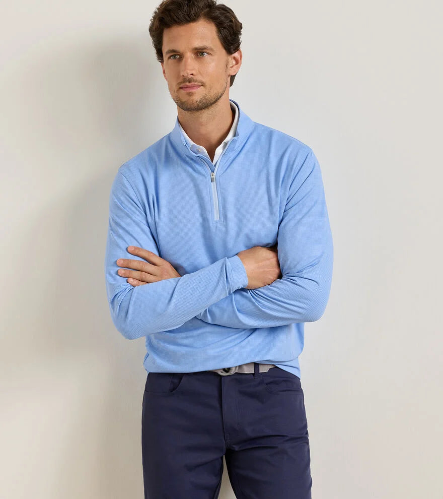 Peter Millar Men's Perth Basketweave Performance Quarter-Zip