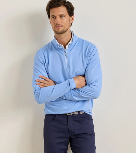 Peter Millar Men's Perth Basketweave Performance Quarter-Zip