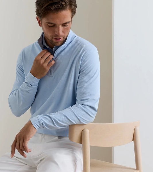 Peter Millar Men's Perth Cross-Hatch Performance Quarter-Zip SP26