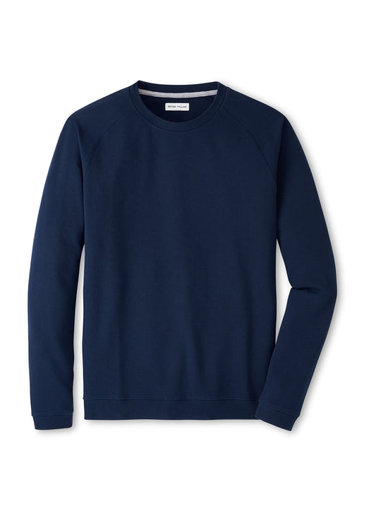 Peter Millar Men's Cradle Pique Performance Crewneck SP26 - British Grey - MD