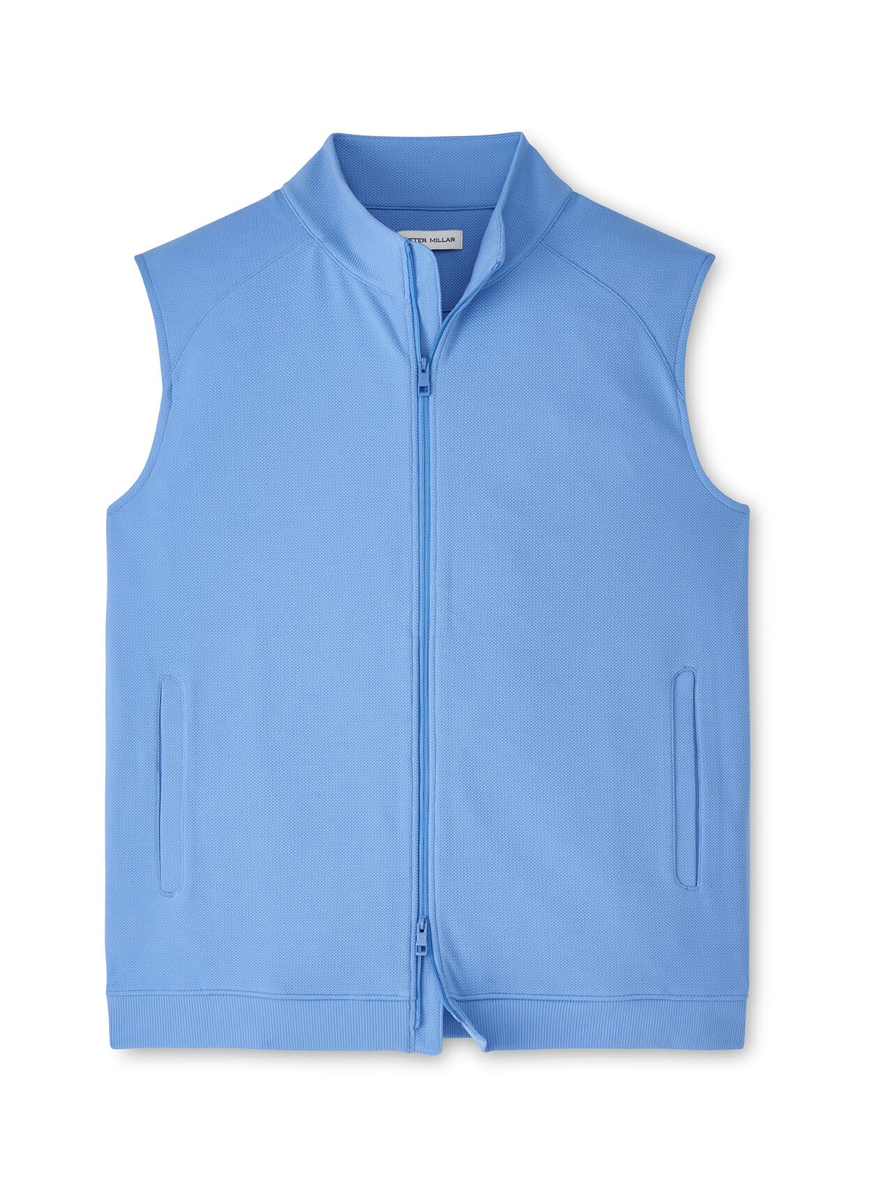 Peter Millar Men's Cradle Pique Performance Full-Zip Vest - Bluebird - SM
