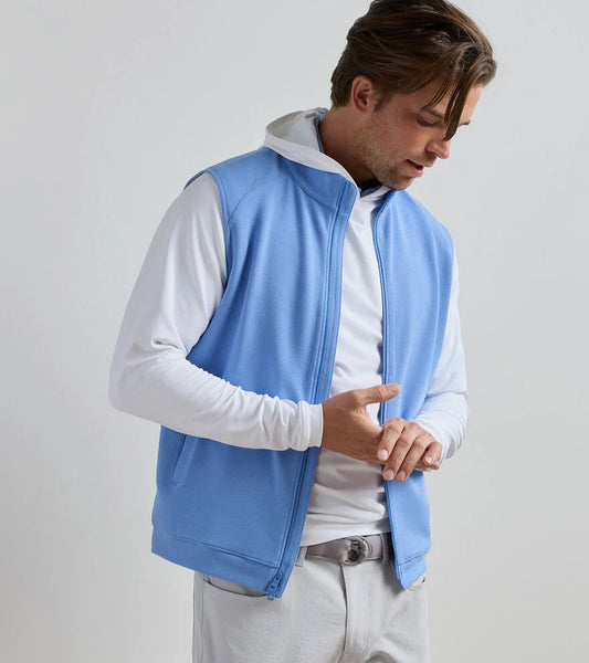 Peter Millar Men's Cradle Pique Performance Full-Zip Vest