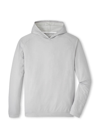 Peter Millar Men's Pine Houndstooth Performance Hoodie - Gale Grey - SM