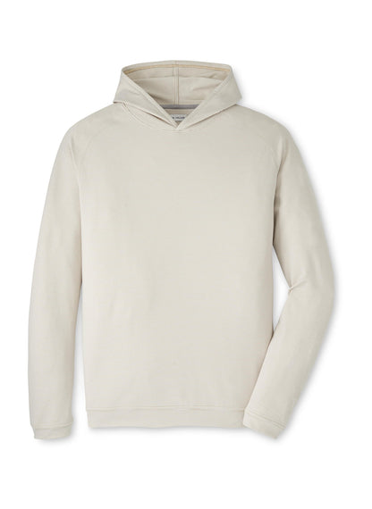 Peter Millar Men's Pine Sugar Stripe Performance Hoodie SP26 - Biscuit - SM