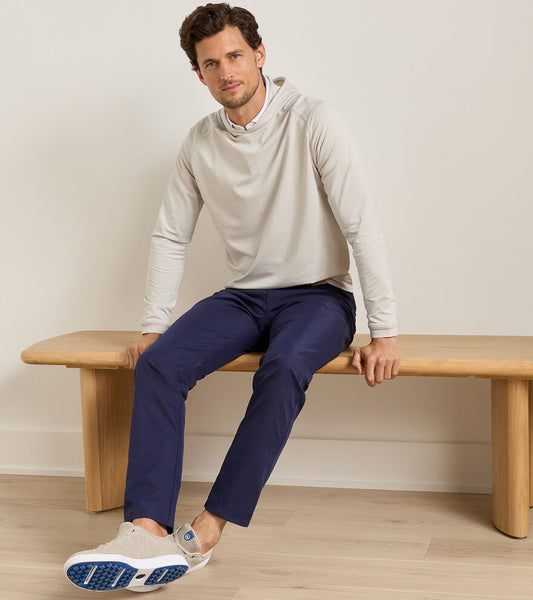 Peter Millar Men's Pine Sugar Stripe Performance Hoodie SP26