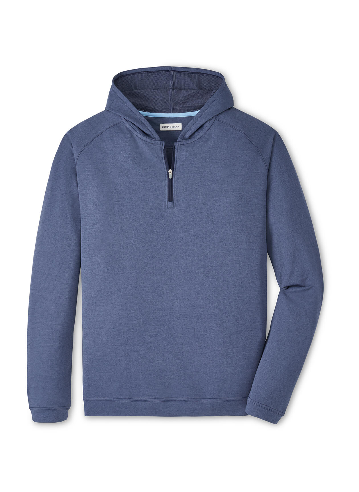 Peter Millar Men's Pine Performance Quarter-Zip Hoodie - Navy - SM