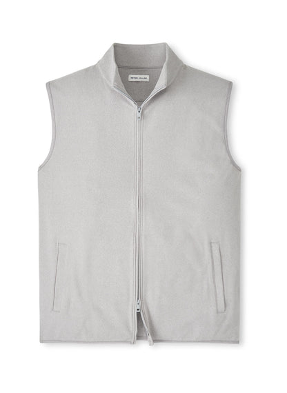 Peter Millar Men's Ardentair Performance Full-Zip Vest - Gale Grey - SM