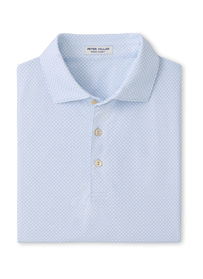 Peter Millar Men's Grant Performance Mesh Polo - Stream Blue - SM