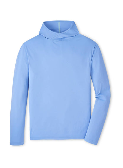 Peter Millar Men's Featherweight Performance Sun Shirt Hoodie - Bluebird - SM