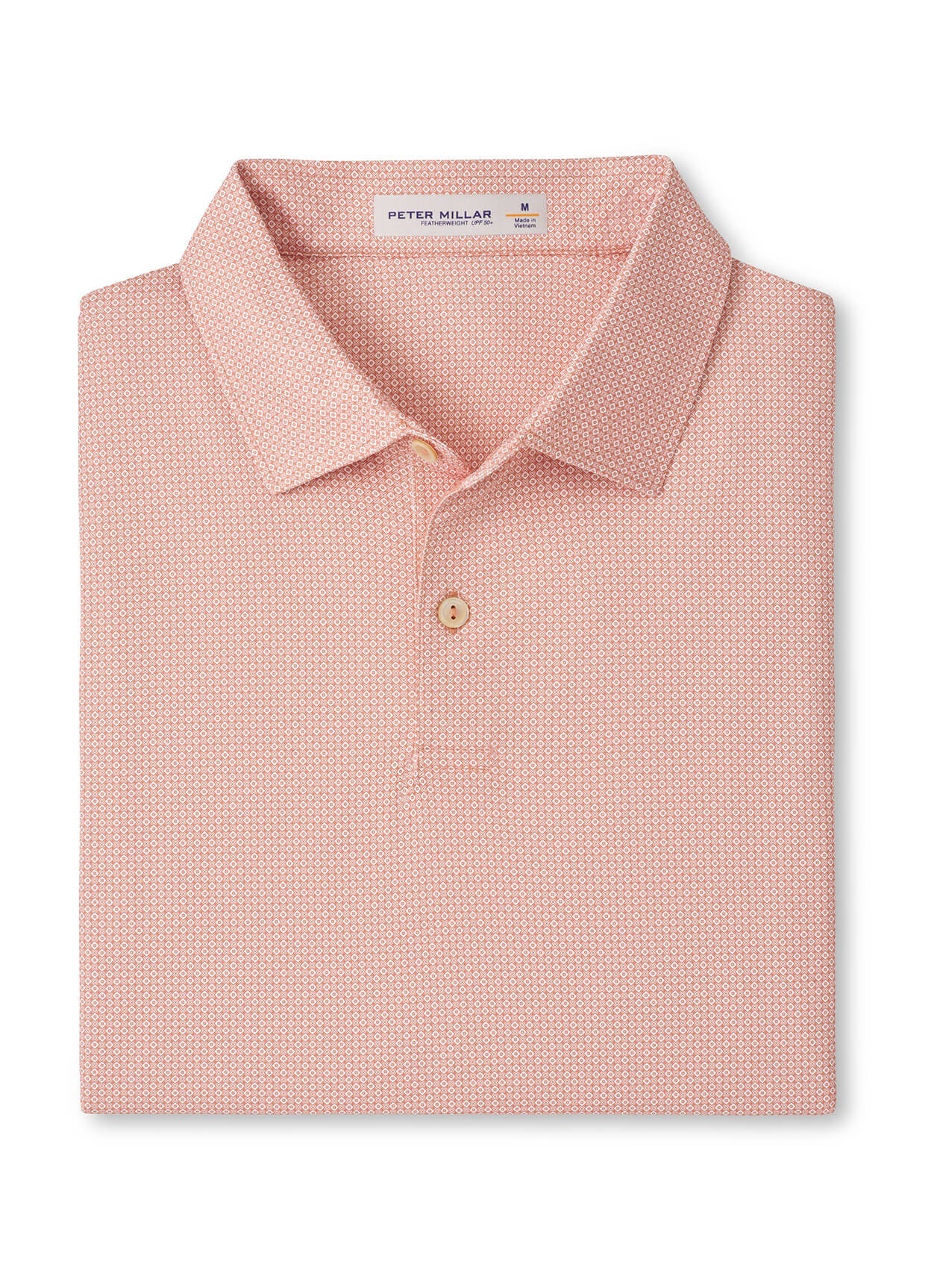 Peter Millar Men's Featherweight Parke Performance Polo - Venetian Pink - SM