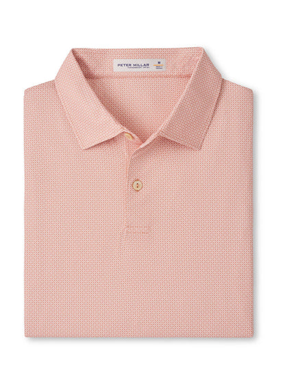 Peter Millar Men's Featherweight Parke Performance Polo - Venetian Pink - SM