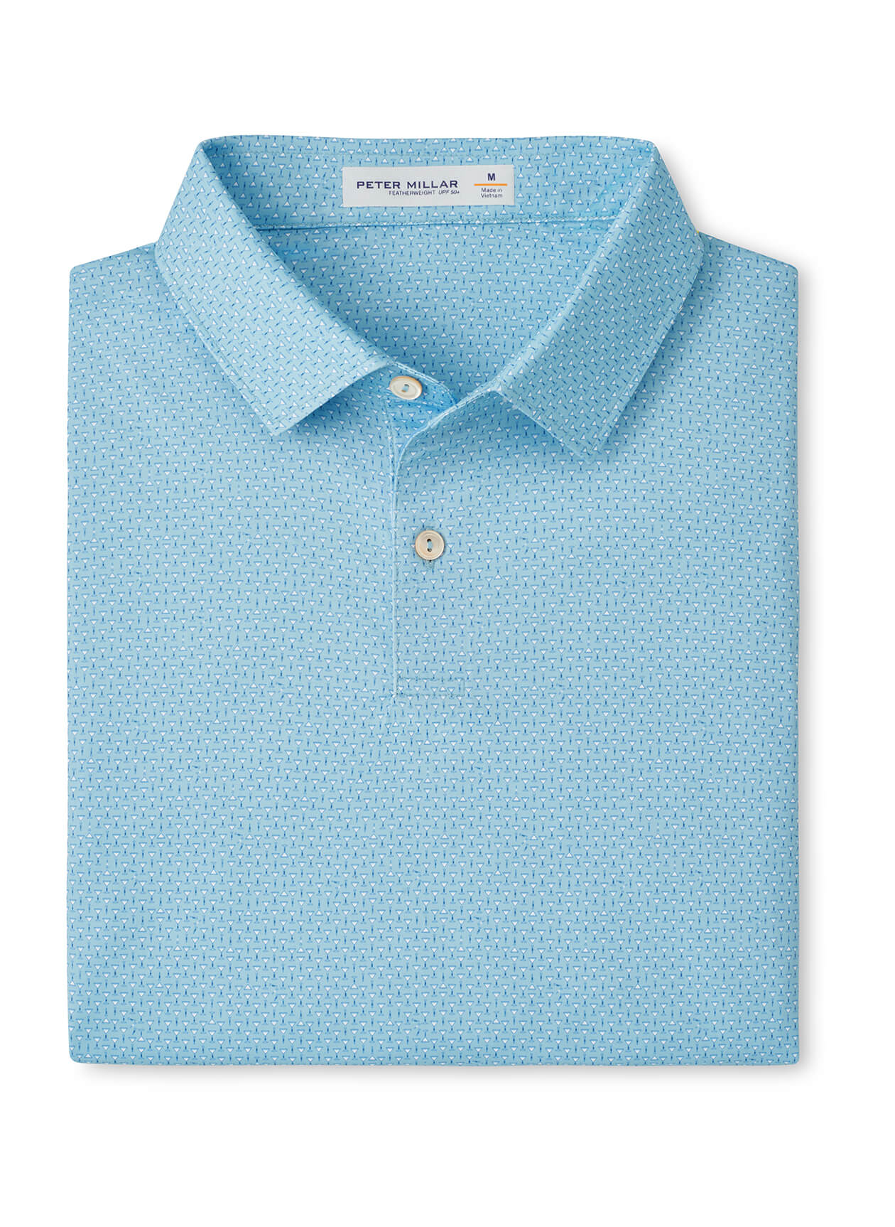Peter Millar Men's Featherweight Martinis Performance Polo - Seaflower - SM