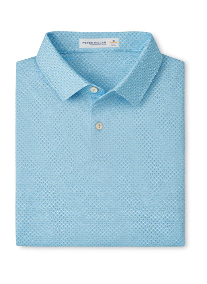 Peter Millar Men's Featherweight Martinis Performance Polo - Seaflower - SM