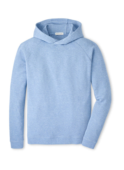 Peter Millar Men's Crown Comfort Knit Hoodie SP26 - Cloudy Blue - SM